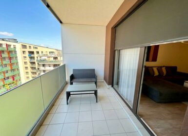 Furnished spacious newly-built studio apartment in Corvin ATRIUM building