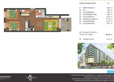 Furnished 2-studio in one apartment FOR SALE in Corvin sétány