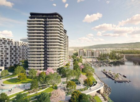 Luxury one-bedroom for pre-sale in Marina City, next to Danube River