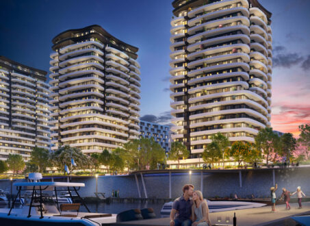 Luxury one-bedroom for pre-sale in Marina City, next to Danube River