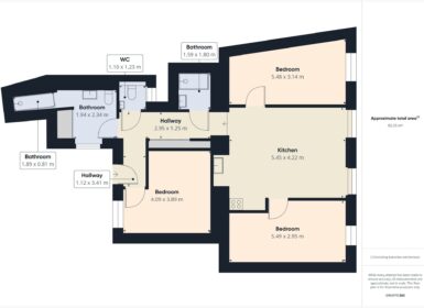 Perfect 3-bedrooms in the Center for investment