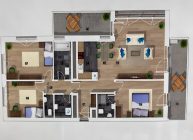 Luxury Three-bedroom in Sasad Resort Sunlight