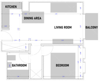 Stylish furnished one-bedroom with storage FOR SALE in Corvin sétány