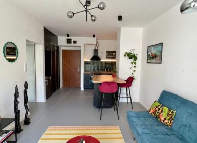 Stylish furnished one-bedroom with storage FOR SALE in Corvin sétány