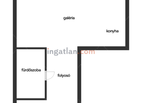 Furnished studio with gallery FOR SALE in Garay tér, close to City park