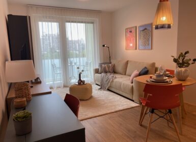 ✨Modern Designer Studio with Terrace for Rent – I6 Residence, Budapest VIII✨