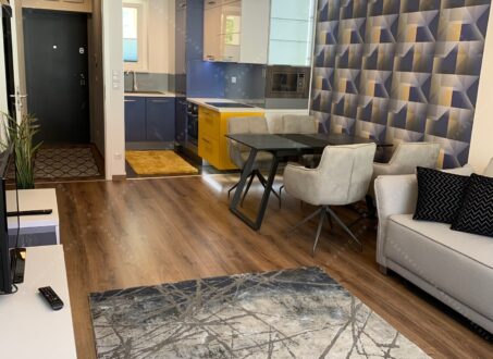 Modern 50 sqm Apartment with Terrace & Garage in Central Budapest- For Rent